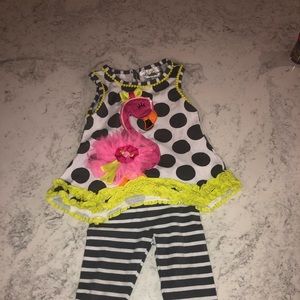 12 month flamingo outfit